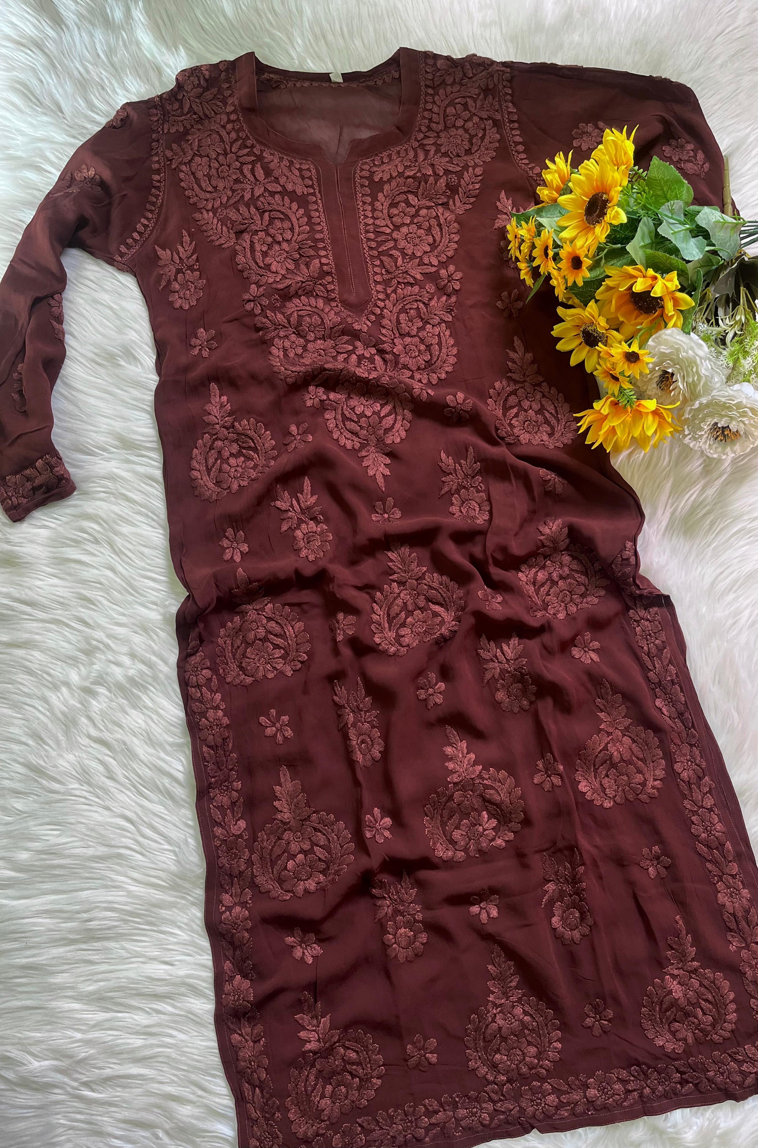 Viscose Handwork comfort Long Kurta