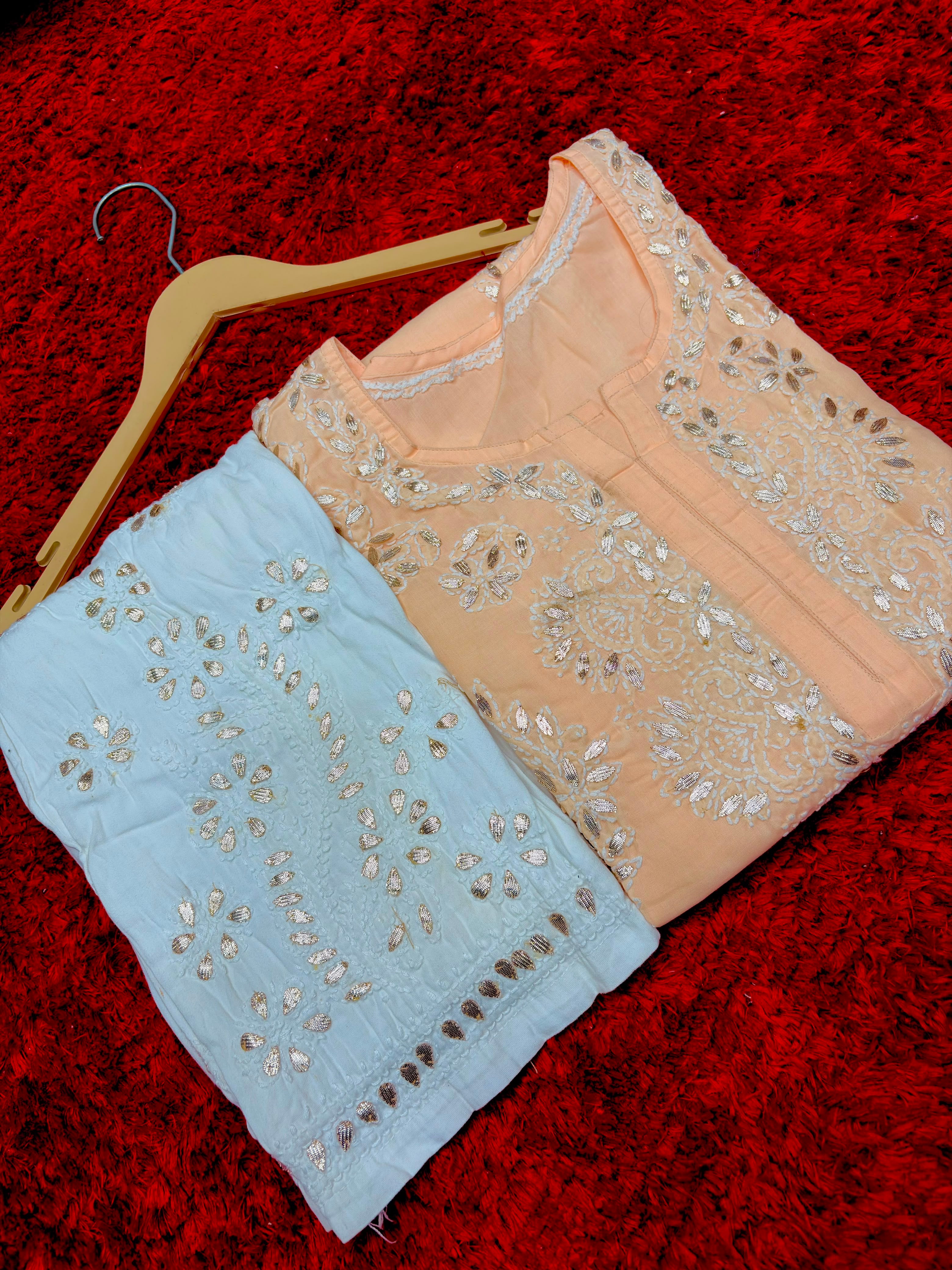 Voic cotton Gota patti set