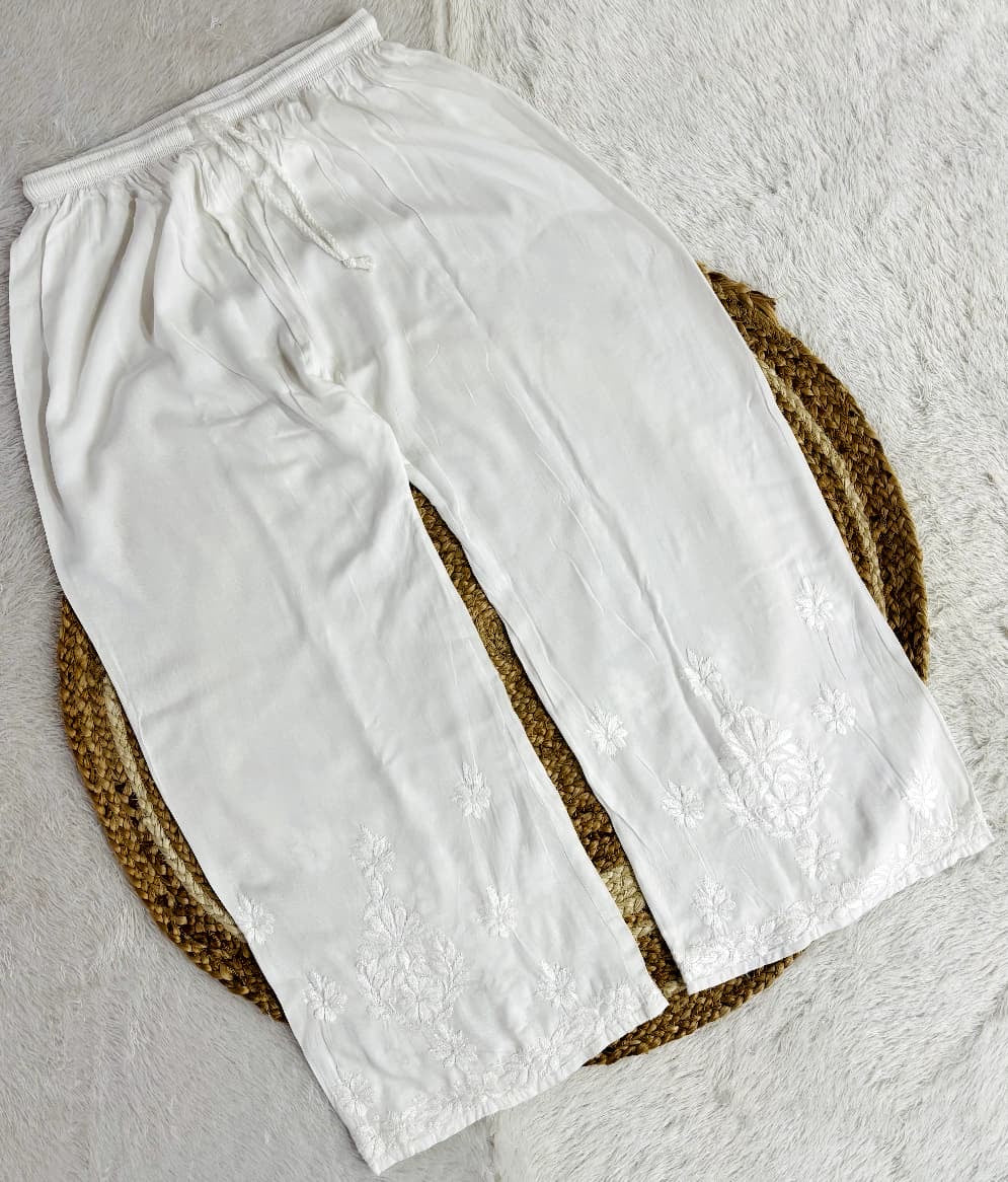 Ghasspatti thread work muslin short Top