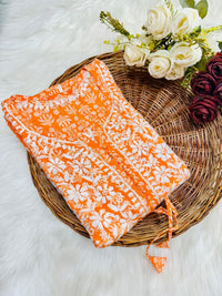 Flower Printed mul mul gown