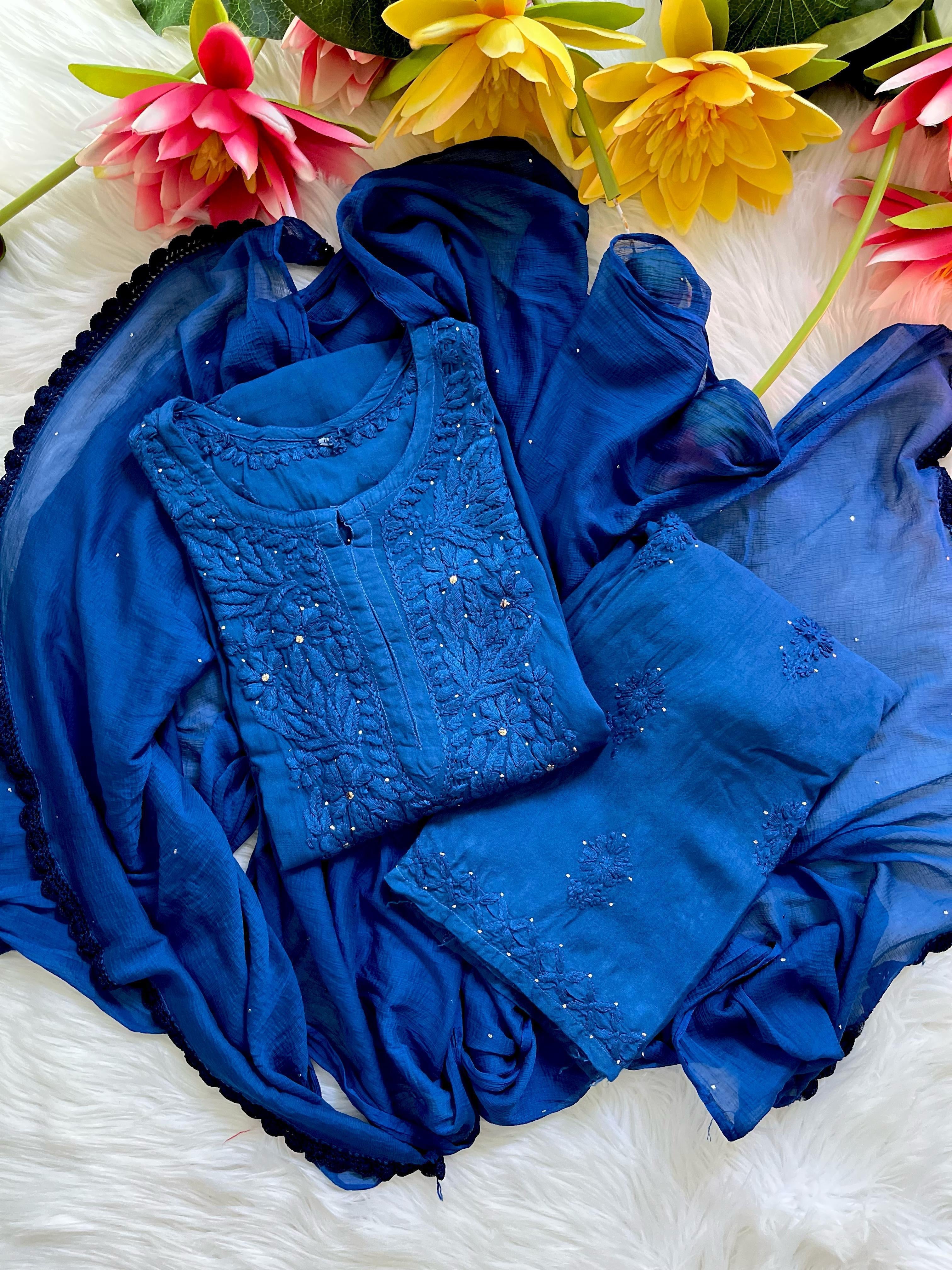 Zoya Muqaish Work Chikankari 3pc Set