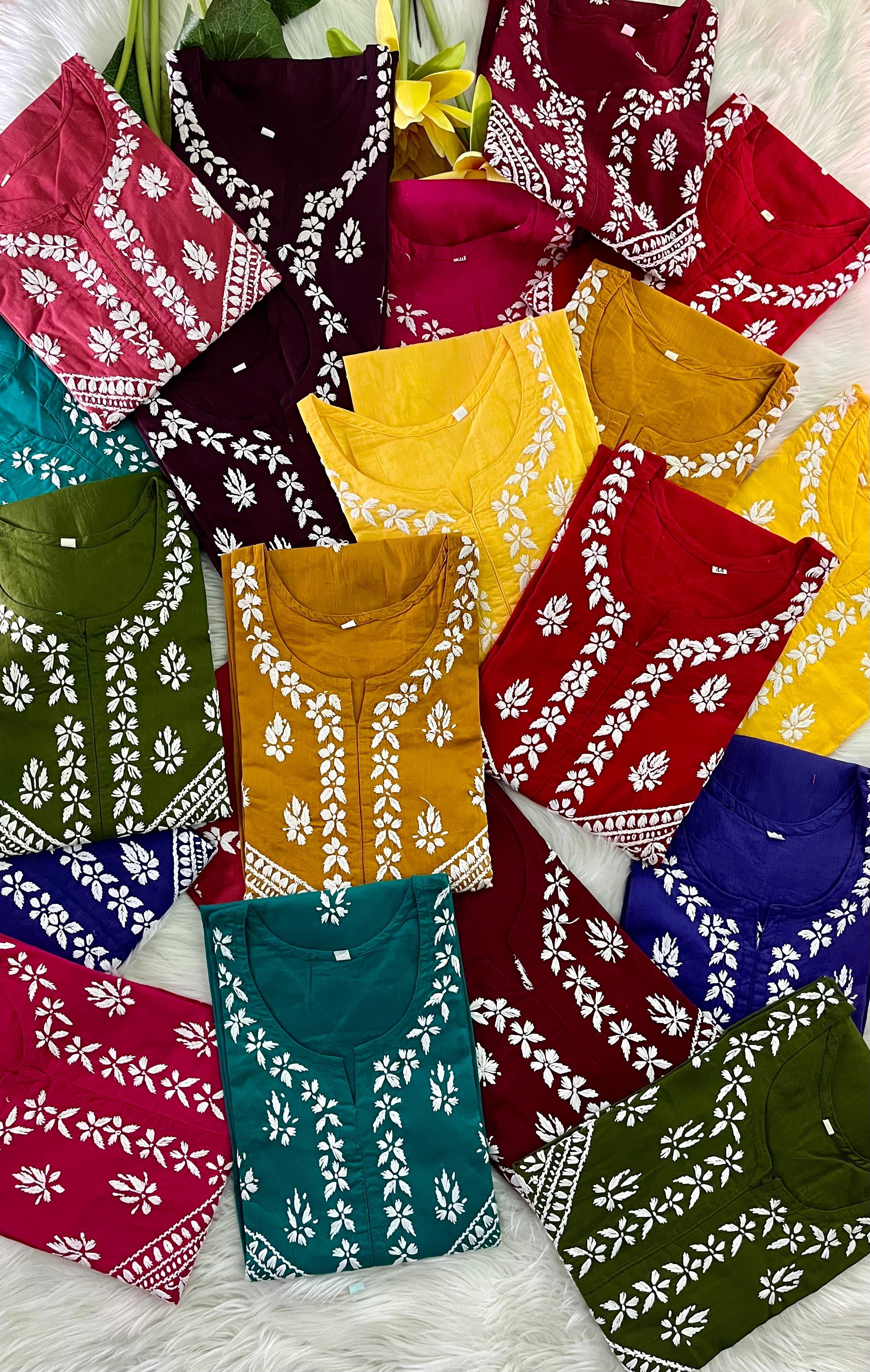 Buy 1 Get 1 Cotton Embroidered Kurta for every day