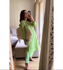 Dobby Cotton White embroidered chikankari Set