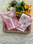 Bakhiya 2pc grace mul Cotton Threaded