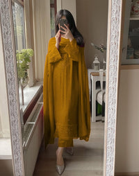 Georgette embroidered Fully worked suit Set