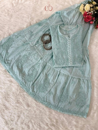 2 Layer Gharara Combo Mul Mul - Chikankari official