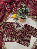 Designer Saree satin Silk