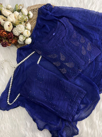 Chanderi Muqaish 3pc Co-ord Set