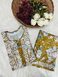 Crape soft Fabric Mul embroidered combo