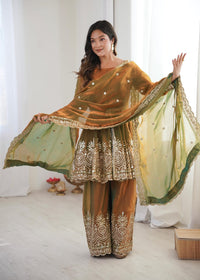 Heavy fancy Silk plazzo Ethnic Festive set