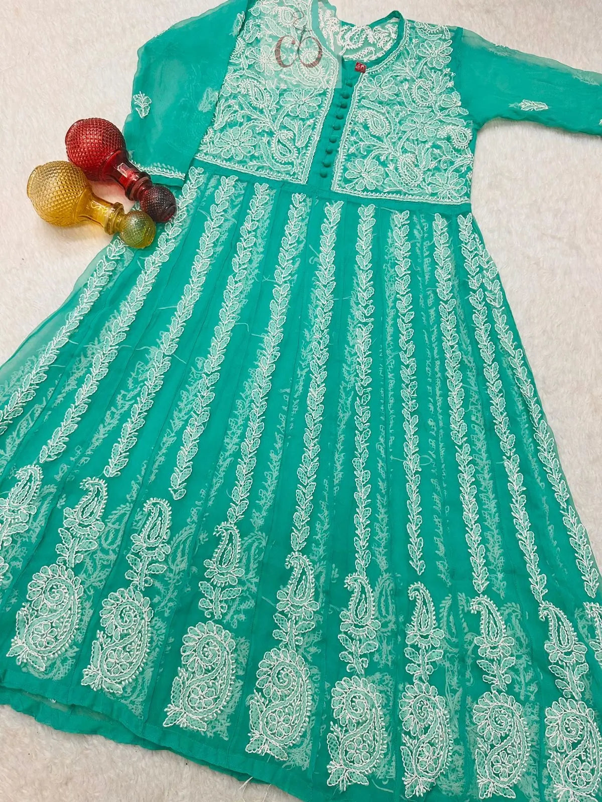 Yok Georgette’ Anarkali - Chikankari Official