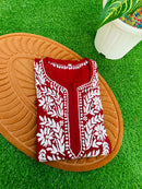 Handembroided Cotton Silk Non-Transparent Kurtis