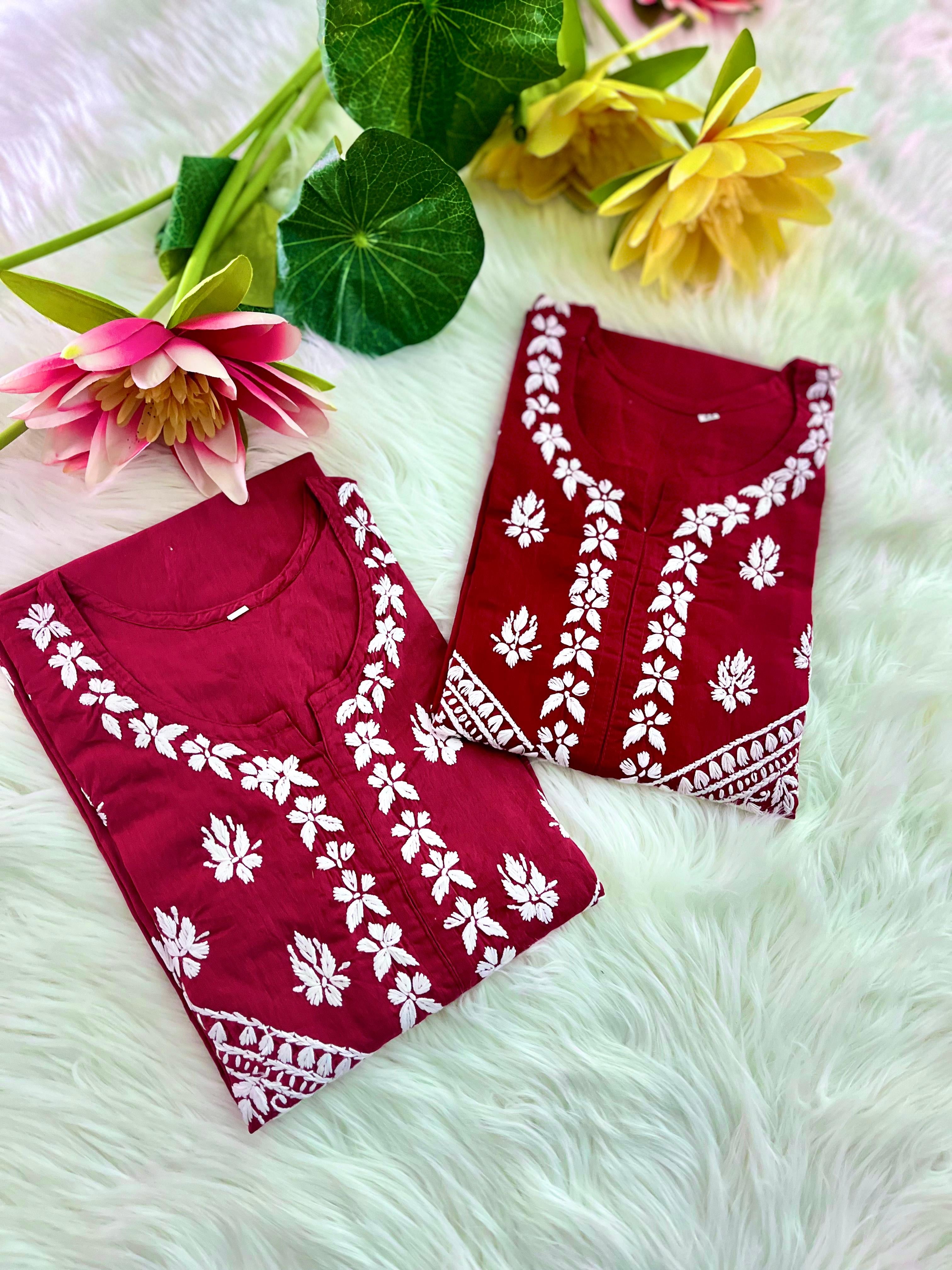 Buy 1 Get 1 Cotton Embroidered Kurta for every day