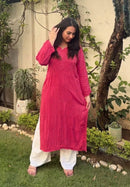 Ghass patti handmade modal kurta set