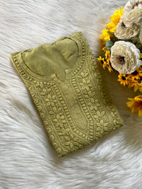 Pure 3d Work muslin embroidered Kurta