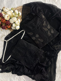 Chanderi Muqaish 3pc Co-ord Set