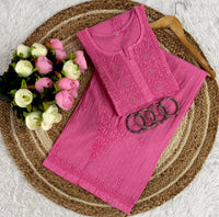 3D anchor Square Gala Muqaish thread Hand work 2pc Set