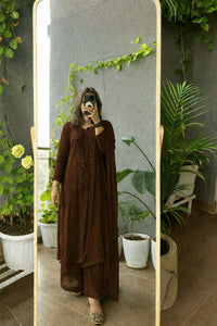 Zoya Resham heavy Gala booti viscose 3pc Set