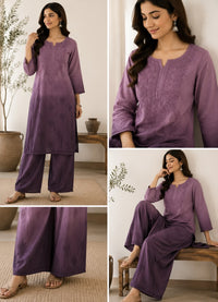 Rangrez Ombre Chikankari 2pc Rayon Soft Set