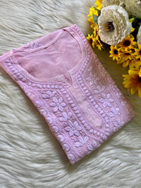 Pure 3d Work muslin embroidered Kurta