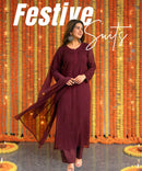 Resham Viscose Jall Kurta with Plazzo