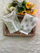 Bakhiya 2pc grace mul Cotton Threaded