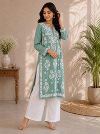 Heavy Modal premium Chikankari Long Kurta