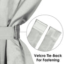 2 Pcs Grey Blackout Faux Silk Room Darkening Window/Door/Semi Long Door/Long Door Curtains