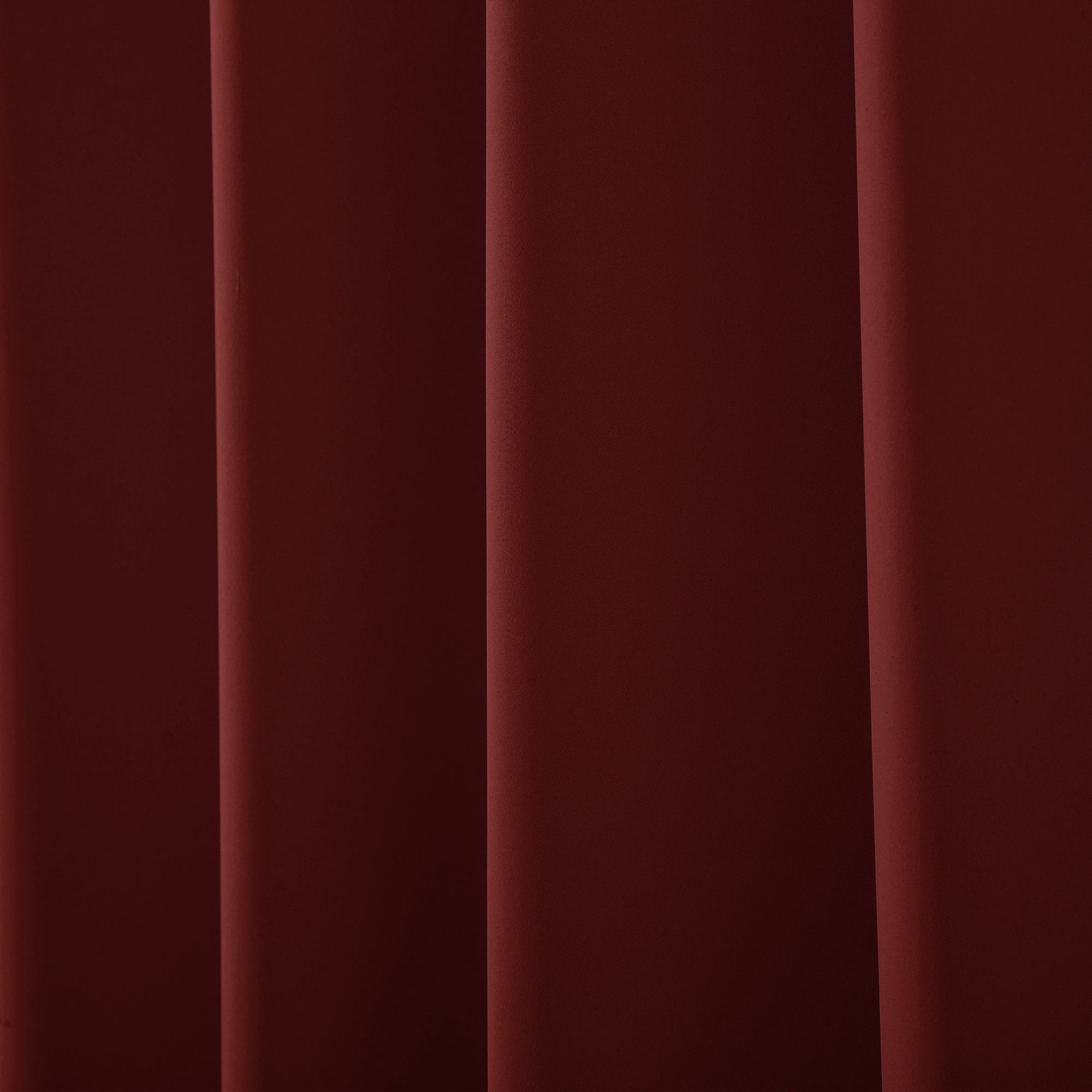 2 Pcs Maroon-Beige Blackout Gold Faux Silk Room Darkening Door Curtains, 7 Ft