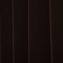 2 Pcs Brown-Beige Blackout Gold Faux Silk Room Darkening Door Curtains, 7 Ft