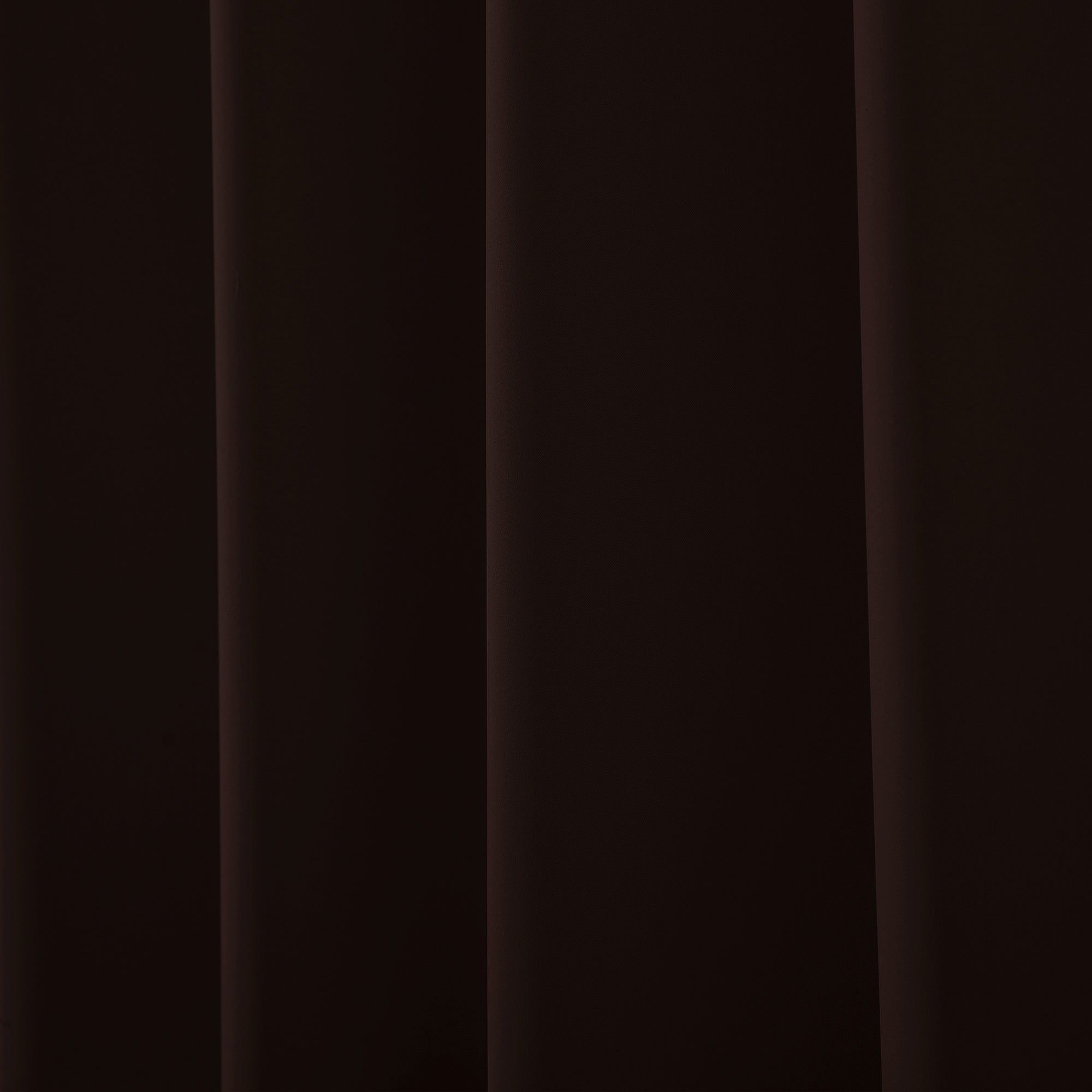 2 Pcs Brown-Beige Blackout Gold Faux Silk Room Darkening Door Curtains, 7 Ft