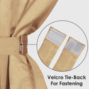 2 Pcs Cream Blackout Faux Silk Room Darkening Window/Door/Semi Long Door/Long Door Curtains