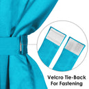 2 Pcs Blue Blackout Faux Silk Room Darkening Window/Door/Long Door Curtains