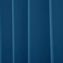 2 Pcs Blue-Silver Blackout Gold Faux Silk Room Darkening Door Curtains, 7 Ft