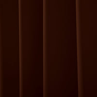 2 Pcs Brown-Gold Blackout Gold Faux Silk Room Darkening Door Curtains, 7 Ft