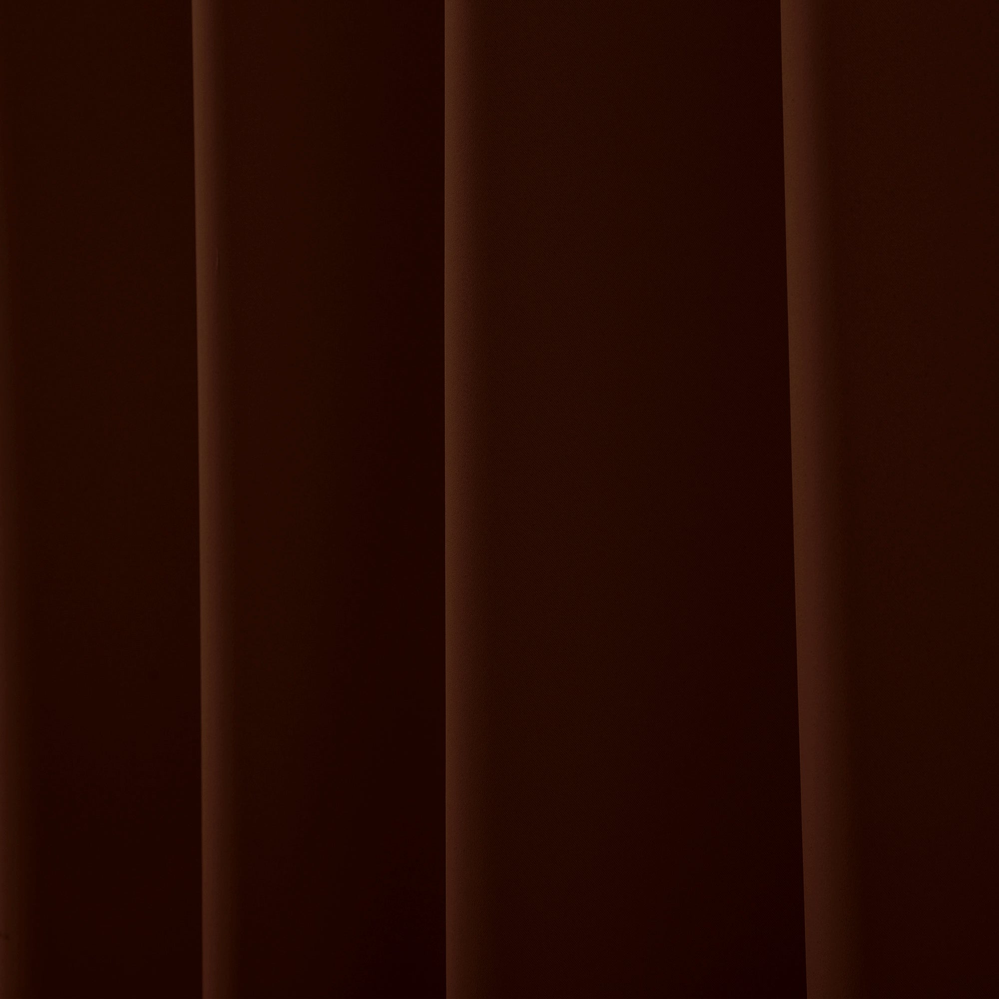 2 Pcs Brown-Gold Blackout Gold Faux Silk Room Darkening Door Curtains, 7 Ft