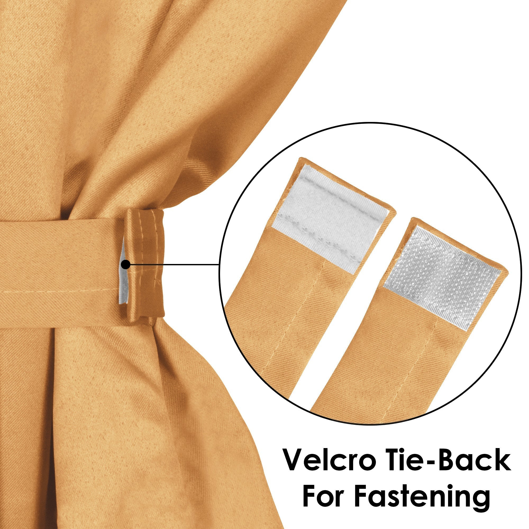 2 Pcs Mustard Blackout Faux Silk Room Darkening Window/Door/Semi Long Door/Long Door Curtains