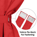 2 Pcs Red Blackout Faux Silk Room Darkening Window/Door/Long Door Curtains