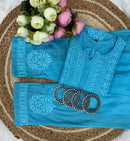 3d Chikankari pure chanderi Set - Chikankari official