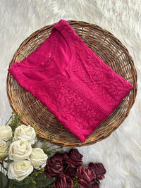 3d Embroidery Rayon Soft and Heavy Kurta - Chikankari official