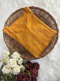 3d Embroidery Rayon Soft and Heavy Kurta - Chikankari official