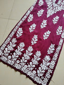 3D heavy Work Modal pure Cotton kurta - Chikankari official