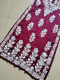 3D heavy Work Modal pure Cotton kurta - Chikankari official