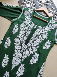 3D heavy Work Modal pure Cotton kurta - Chikankari official