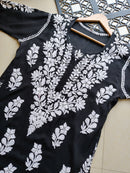 3D heavy Work Modal pure Cotton kurta - Chikankari official