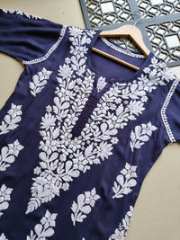 3D heavy Work Modal pure Cotton kurta - Chikankari official