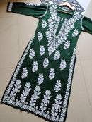 3D heavy Work Modal pure Cotton kurta - Chikankari official