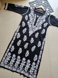 3D heavy Work Modal pure Cotton kurta - Chikankari official