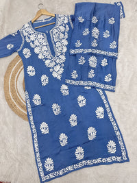 3D Modal CottonSatin Set - Chikankari official
