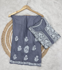 3D Modal CottonSatin Set - Chikankari official